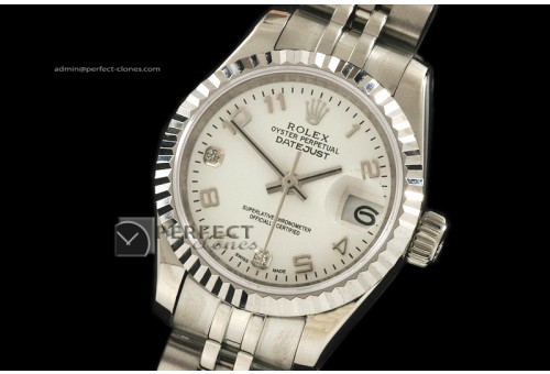 RDJLS10071 SS White Dial Num/Diam Markers Jubliee Eta 2671-2