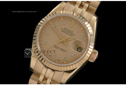 RDJLF10019 FG Gold Dial Jubilee Numeral Markers Eta 2671-2