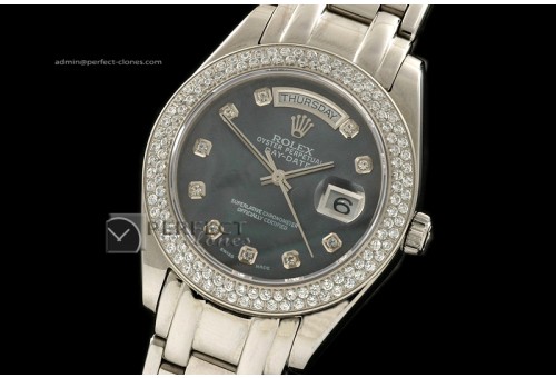 RLDDS10085 SS Masterpiece MOP Grey Dial Diam Markers/Bez Eta NEW