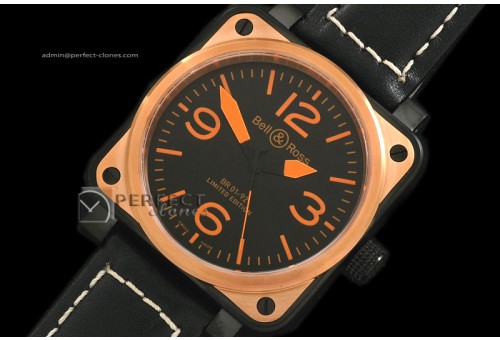 BO01005 BR Instrument 01-092 PVD/RG Black/Orange 39mm Asia 21J