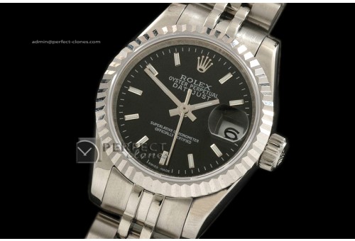 RDJLS10010 SS Black Dial Jubilee Stick Marker Swiss Eta 2671-2