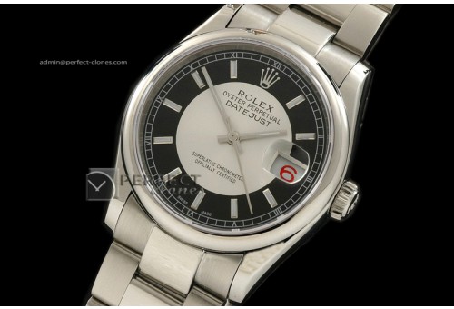 RDJMS10005 SS 2-Tone Dial Oyster Dial Stick Markers Swiss Eta 28