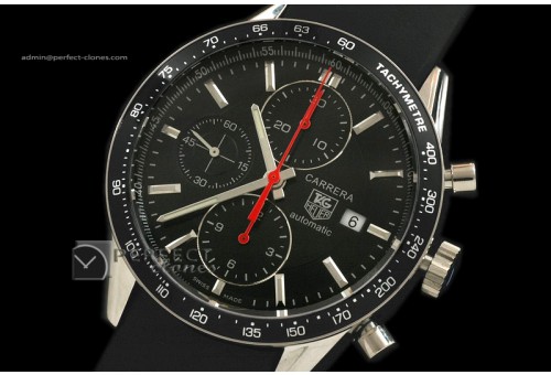 TG1010Carrera Racing Chronograph SS Black Swiss 77528800bph