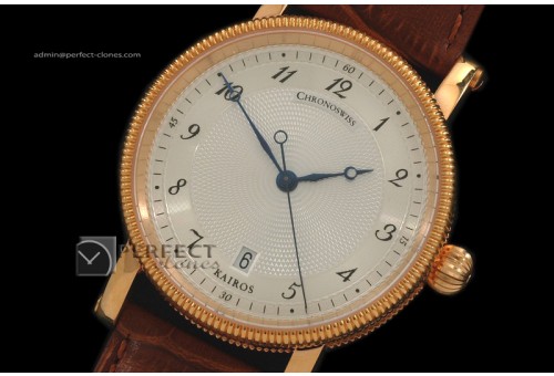 CS10007 Kairos RG White Swiss Eta 2824