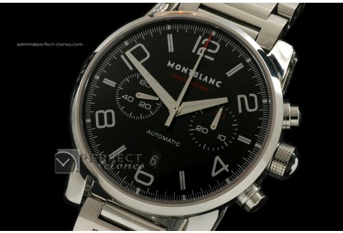 MB10012 Timewalker Pilot Chrono SS Black Asia 77528800bph