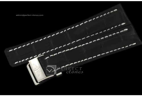 BLA10104 Leather strap Black W/Deployant - For 42 - 45mm watches