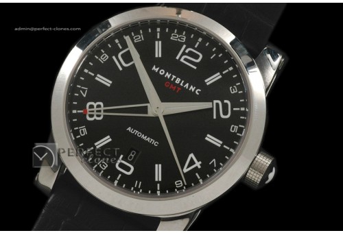 MB10019 Timewalker GMT SS/LE Black Swiss Eta 2836-2