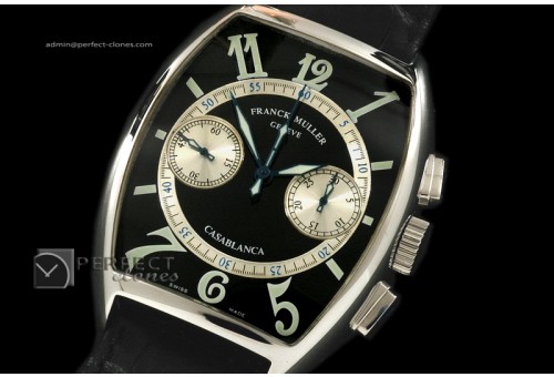 FMCA10003 Casablanca Chronograph SS/Black-Silver,working Chronos