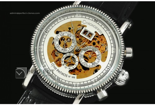 CS10014 Panthos Perpetual Calender SS/YG Skeleton Dial Asia 21J