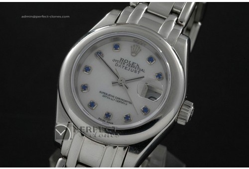RDJLS10018 SS Masterpiece MOP White Dial Ruby Markers Eta 2671