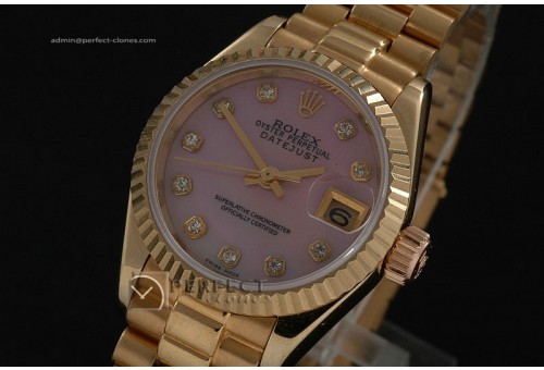RDJLF10007 FG MOP Pink Dial Diamond Markers Eta 2671-2