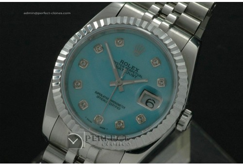 RDJMS1002SS MOP Blue Dial Diamond Markers Eta 2836-2