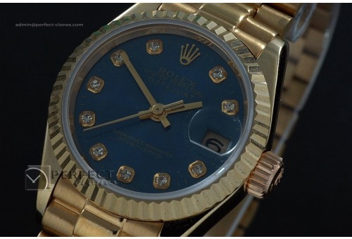 RDJLF1001FG Blue Dial Diamond Markers Eta 2671-2