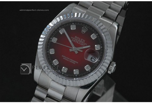 RDJMS10019 SS Burnt Marron Dial Diamond Markers Eta 2836-2