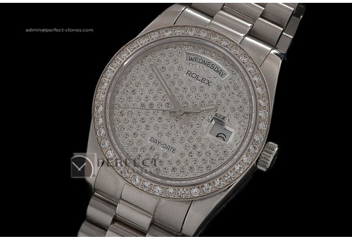RLDDS10015 SS Full Diamonds Dial/Bezel Swiss Eta 2836-2