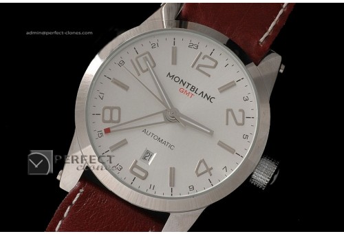MB10003 Timewalker GMT White in Leather