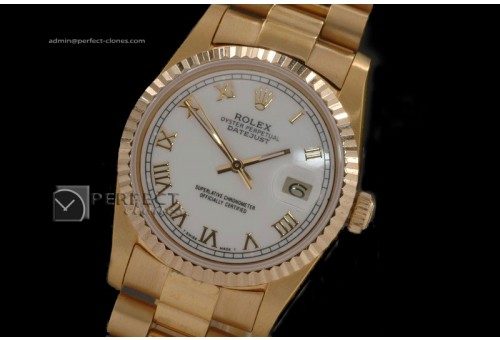 RDJMF10005 FG White Dial Roman Markers Swiss Eta 2836-2