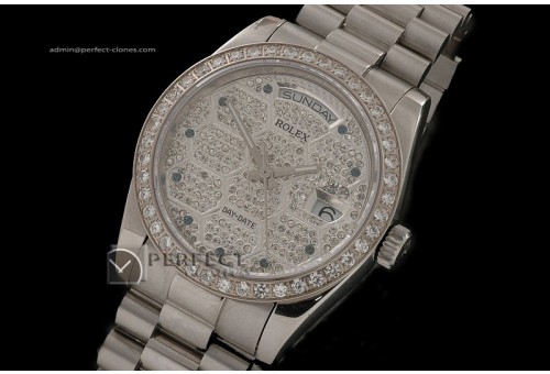 RLDDS1002SS Full Diamonds Dial/Bezel Ruby Markers Eta 2836-2