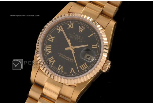 RDJMF10009 FG Black Dial Roman Markers Swiss Eta 2836-2