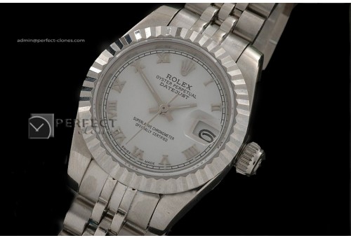 RDJLS10041 SS Jub White Roman Swiss Eta 2671-2