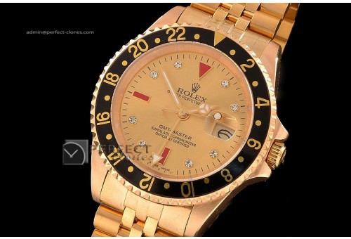 RLGF10003 GMT Master FG Gold Dial Jubilee Swiss Eta 2836-2