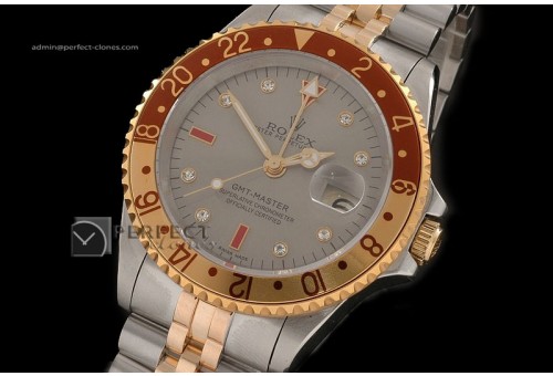 RLGT10003 GMT Master TT Silver Dial Jubilee TT Bezel Eta 2836-2