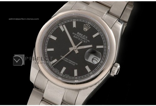 RDJMS10025 SS Black Dial StickMarkers Eta 2836-2