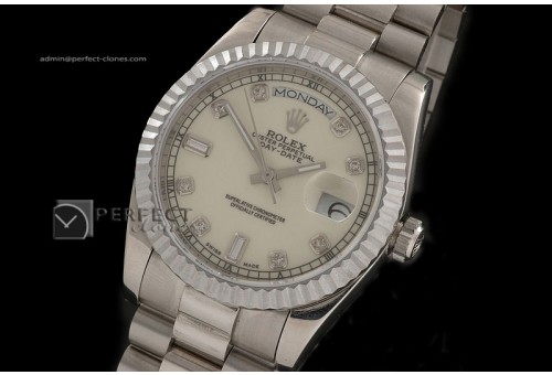 RLDDS10053 SS Cream Dial Diamond Marker Swiss Eta 2836-2