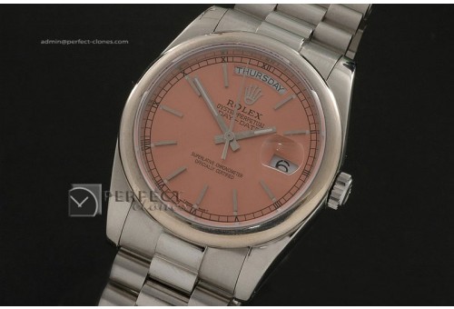 RLDDS10059 SS Salmon Dial Stick Marker Swiss Eta 2836-2