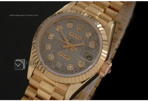 RDJLF10013 FG Grey Jub Dial Diamond Markers Eta 2671-2