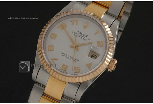 RDJMT10029 TT Wht Jub Dial Num Markers Osyter Eta 2836-2