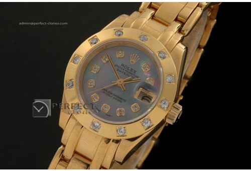 RDJLF10041 FG Masterpiece MOP Blue Dial Diamond Markers Eta 2671