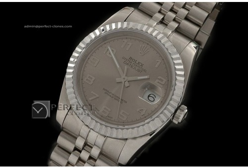 RDJMS10028 SS Grey Dial Num Markers Eta 2836-2