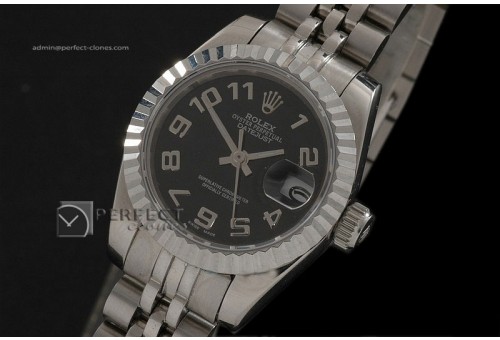 RDJLS10059 SS Black Dial Jubilee Numeral Marker Swiss Eta2671