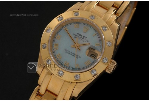 RDJLF10044 FG Masterpiece MOP Blue Dial Roman Markers Eta 2671