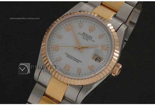 RDJMT10034 TT White Dial Num/Stk Markers Osyter Eta 2836-2