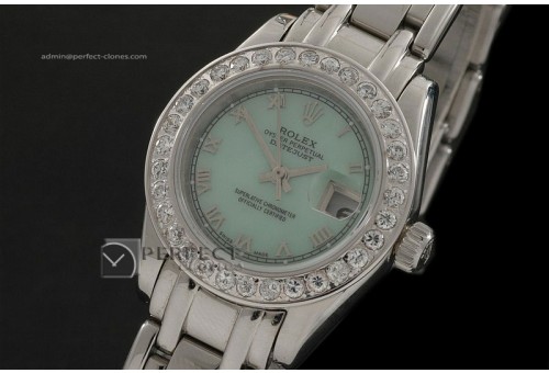RDJLS10024 SS Masterpiece MOP Green dial Roman Markers Eta 2671