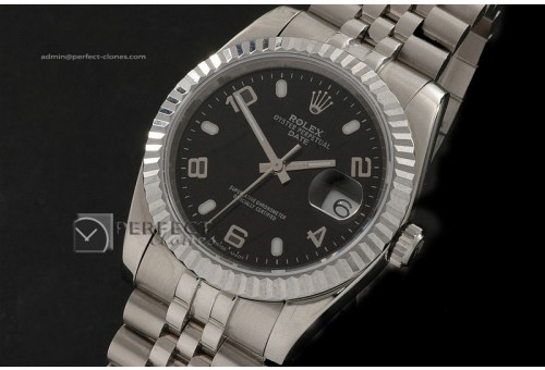 RDJMS10031 SS Black Dial Num/Stk Markers Eta 2836-2