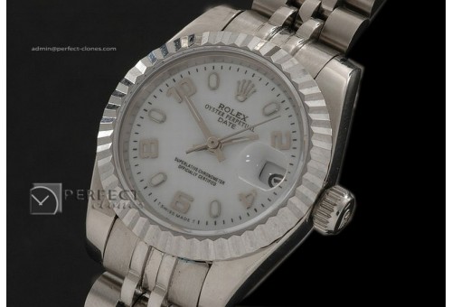 RDJLS10062 SS White Dial Jubilee Num/Stk Marker Swiss Eta2671