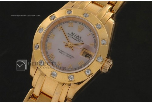 RDJLF10047 FG Masterpiece MOP Pink Dial Roman Markers Eta 2671