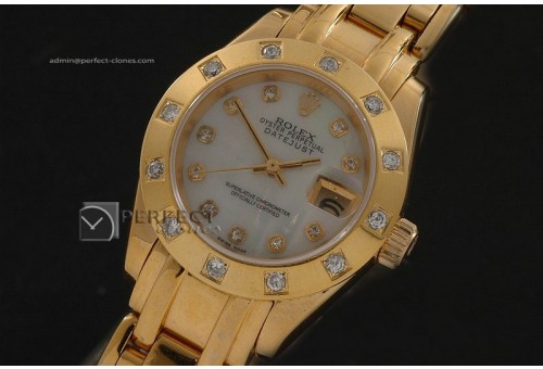 RDJLF10048 FG Masterpiece MOP Pink Dial Roman Markers Eta 2671