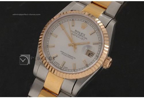 RDJMT10039 TT White Dial Stick Markers Osyter Eta 2836-2