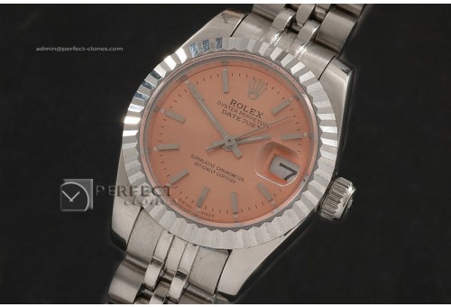 RDJLS10065 SS Salmon Dial Jubilee Stick Marker Swiss Eta2671