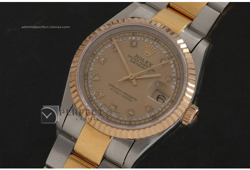 RDJMT1008TT Gold Dial Diamond Markers Osyter Eta 2836-2