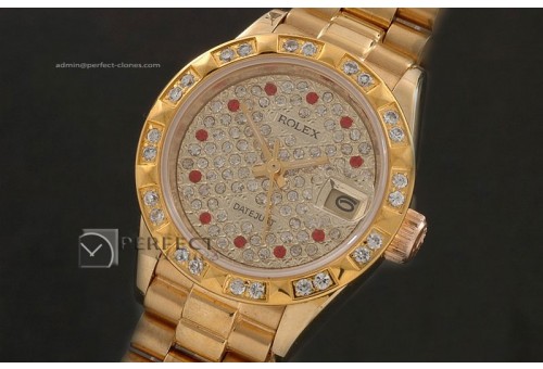 RDJLF10065 FG Full Diamond Dial Ruby Markers/Bez Eta 2671