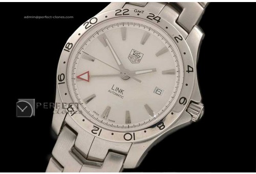 TG10015 Link GMT SS White Swiss Eta 2836-2