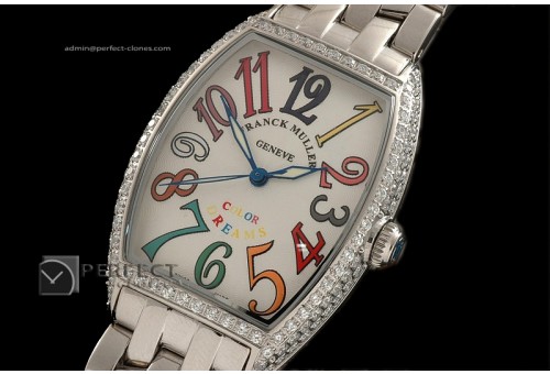 FMCR10009 Curvex Colour Dreams Men Diamond/WG White Eta 2824-2