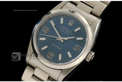 RLAK10017 SS Blue 369 Dial Smooth Bezel Stick Marker Eta 2836-2
