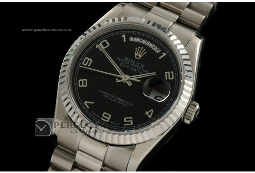 RLDDS10062 SS Black Dial Numeral Marker Swiss Eta 2836-2