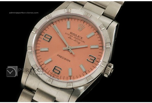 RLAK1001SS Salmon 369 Dial Bark Bezel Stick Marker Eta 2836-2